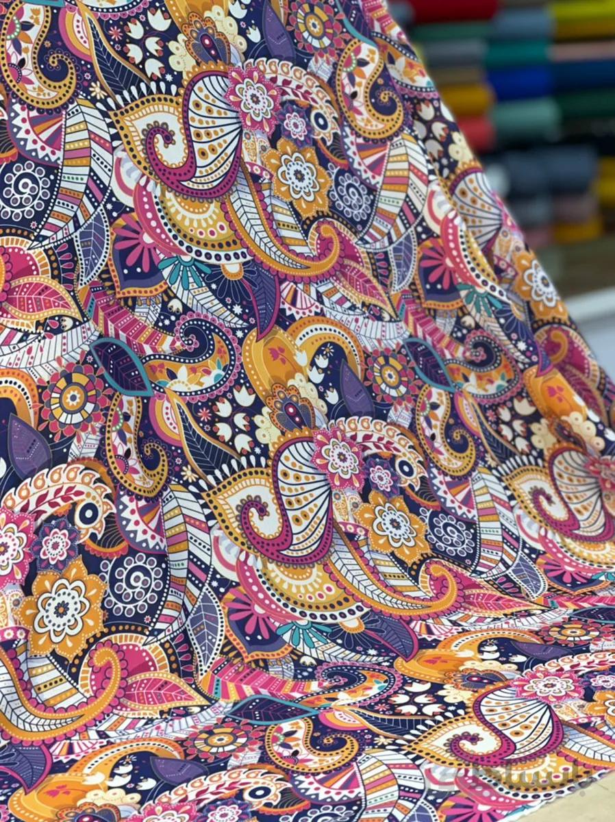 کرپ حریر طرحدار