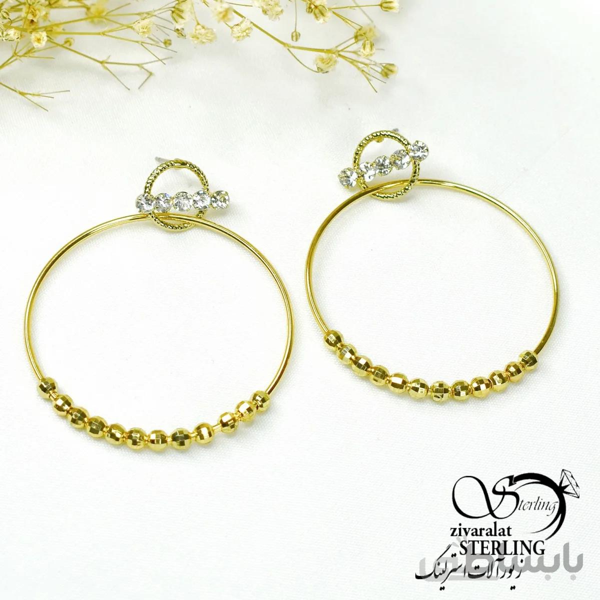 گوشواره ترک دست ساز زنانه کد 6053