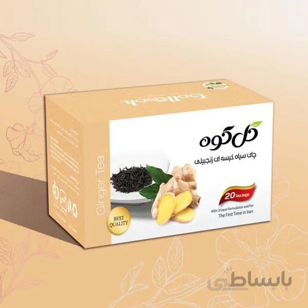 چای سیاه کیسه ای زنجبیل ( ۲۰عددی ) گل کوه