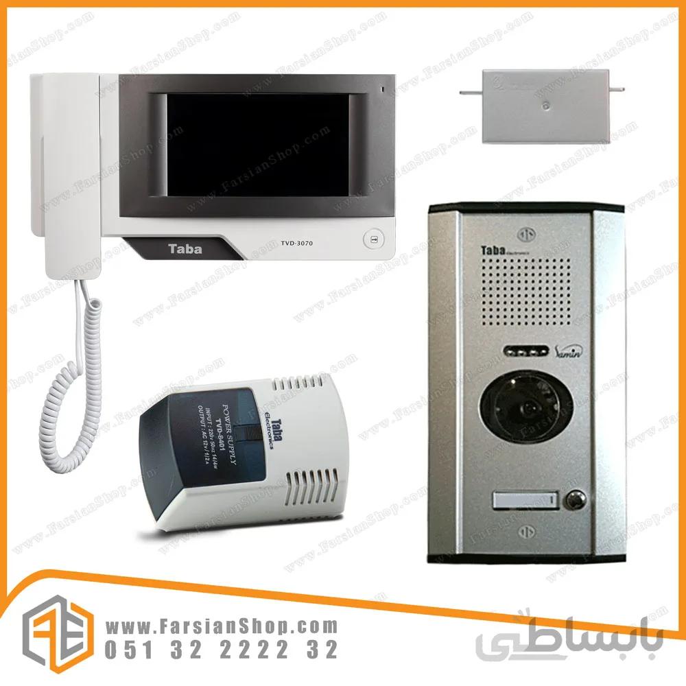 پکیج کامل آیفون تصویری تابا مدل 3070 با پنل 1820 ثمین