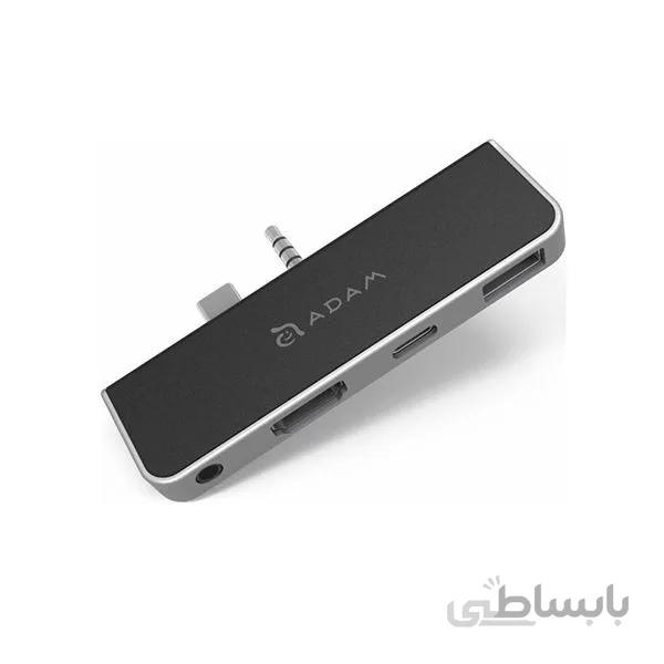 هاب 4 پورت USB-C مدل CASA HUB S4 آدام المنتس