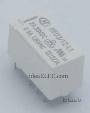 رله هنگفا 12 ولت 8 پین 2 آمپر مدل HONGFA HFD3/12-L1