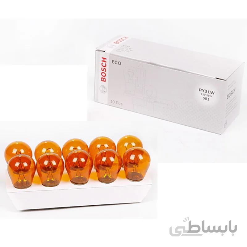 لامپ هالوژن خودرو پایه PY21W مدل Eco بوش – Bosch