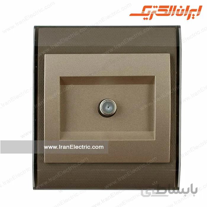 پریز آنتن SAT ایران قهوه ای بژ