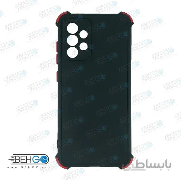 قاب سامسونگ A52S کاور مدل ژله ای دکمه رنگی محکم ضد ضربه با محافظ لنز دوربین گوشی A52 /A52S ا Camera Cover color key Case for Samsung A52 /A52S