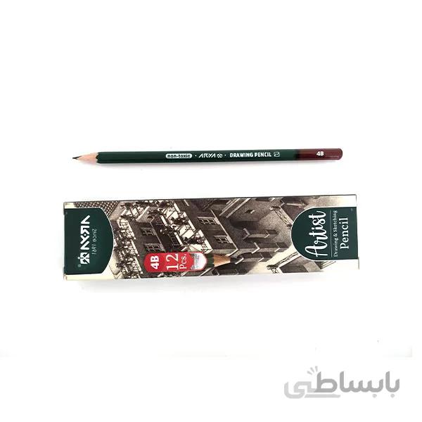 مداد طراحی آریا 4B (بسته 3 عددی)