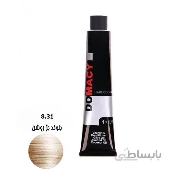 رنگ مو دوماسی سری بژ ۸٫۳۱ بلوند بژ روشن