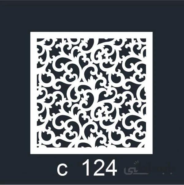 تایل سقفی کد c 124