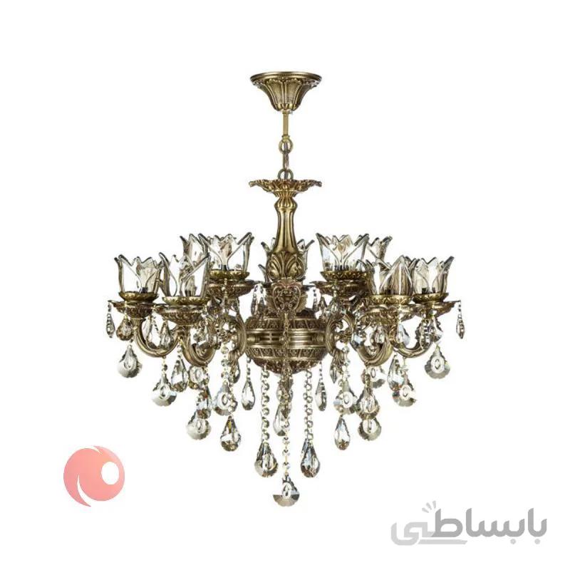 لوستر 10شعله چشمه نور کد SA3559/5+5-AO