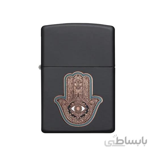 فندک زیپو مدل Zippo Hamsa Hand کد 29634 ا Zippo Hamsa Hand lighter 29634