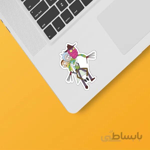 استیکر لپ تاپ طرح Rick&Morty کد ۲۴