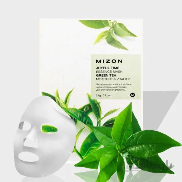 ماسک ورقه ای چای سبز میزون ( MIZON GREEN TEA MASK )