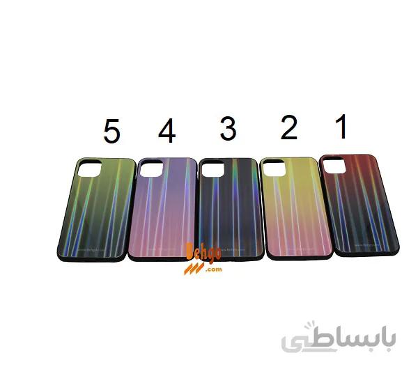 کاور آیفون 11 پرو اپل / Apple iPhone 11 Pro لیزری رنگی محافظ قاب آیفون 11 پرو اپل / Apple iPhone 11 Pro مدل لیزری گوشی Tempered Glass Laser Case apple iphone 11 pro