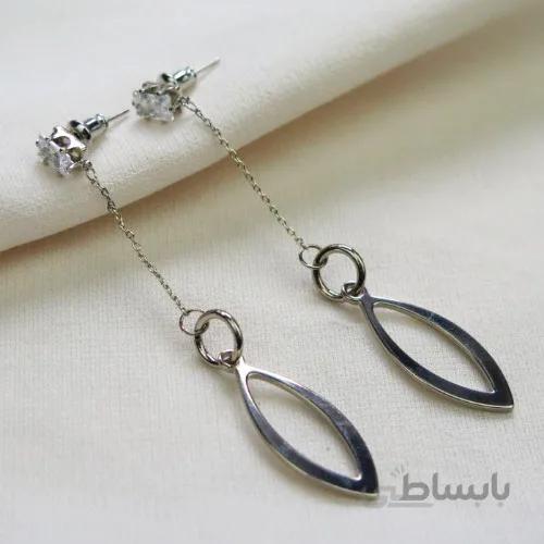 گوشواره آویز نقره ای