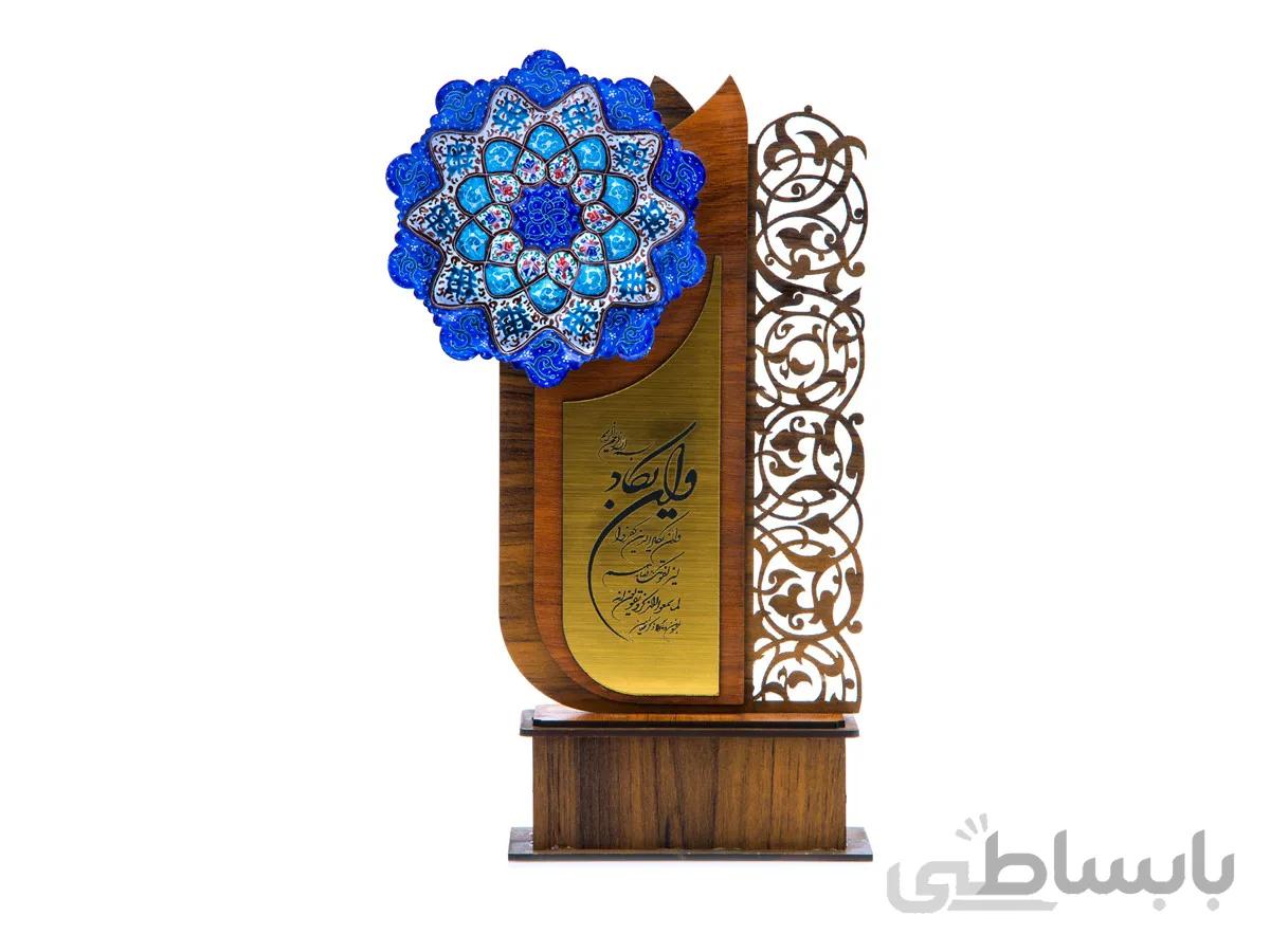 تندیس تبلیغاتی میناکاری طرح و ان یکاد