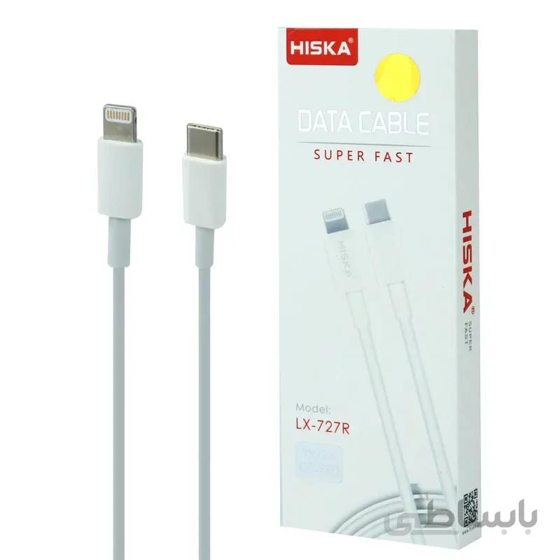 کابل تبدیل فست شارژ Hiska LX-727R Type-C to Lightning 2A 1m