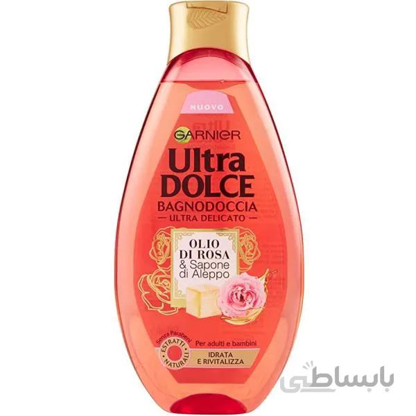 شامپو بدن گارنیر GARNIER مدل گل رز سری Garnier Ultra Dolce