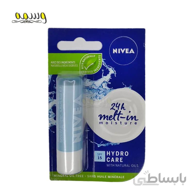 بالم لب نیوا مدل HYDRO CARE با SPF15 ا Nivea Hydro Care SPF15 Lip Balm With Natural Oil