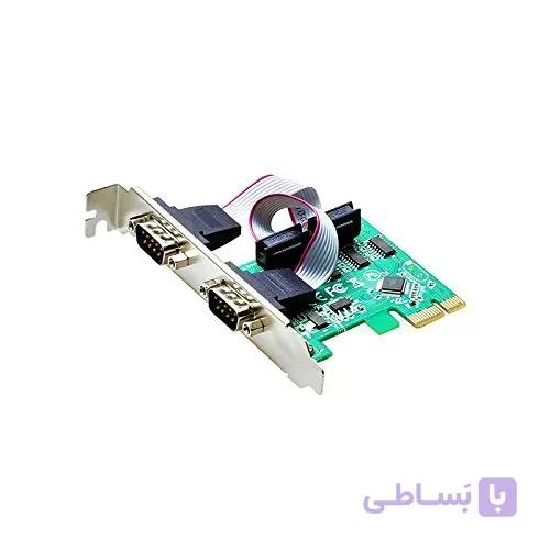 کارت سریال rs232 اسلات PCI-E دو پورت (com)