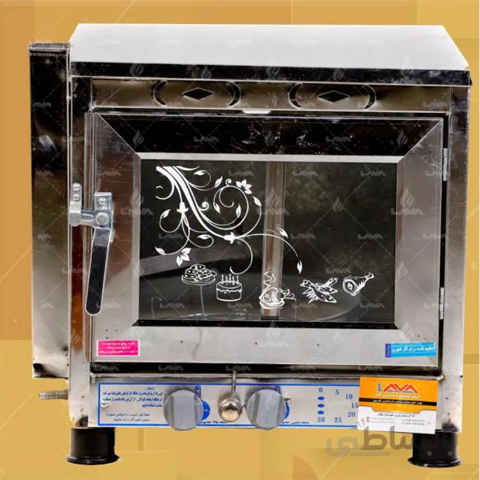 تنور گازی مکعبی با سینی گرد و صفحه چدنی ا *طراحی مناسب آشپزخانه های امروزی *قابل استفاده بعنوان تنور گازی و فر گازی (چند منظوره) *طبخ نان محلی و کلوچه و کیک، شیرینی و پیتزا و ماهی *دارای بدنه دو لایه با عایق پشم سنگ درمیان دو لایه