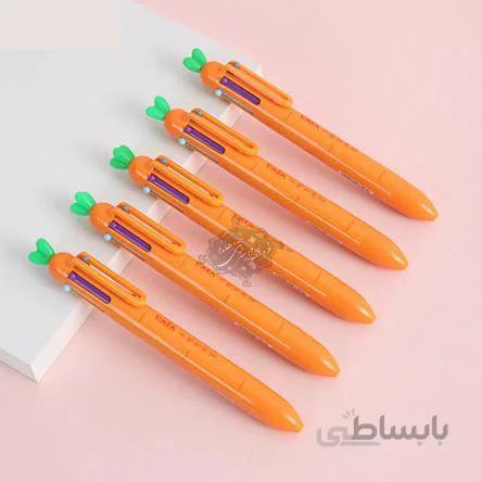 خودکار 6رنگ طرح هویج