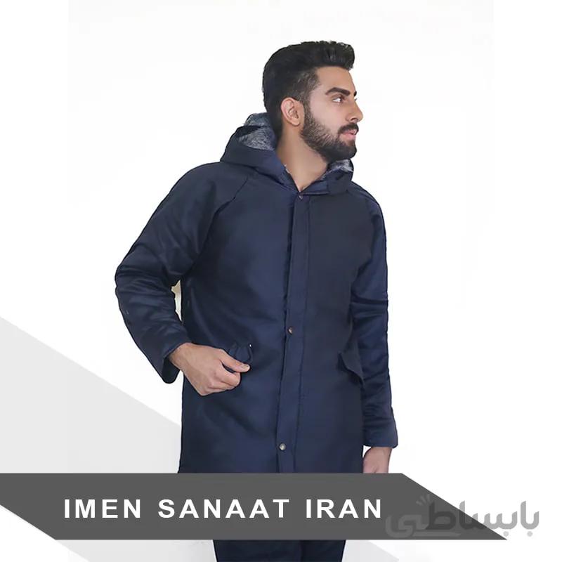 لباس کار اورکت پارچه ای خزدار دو جیب