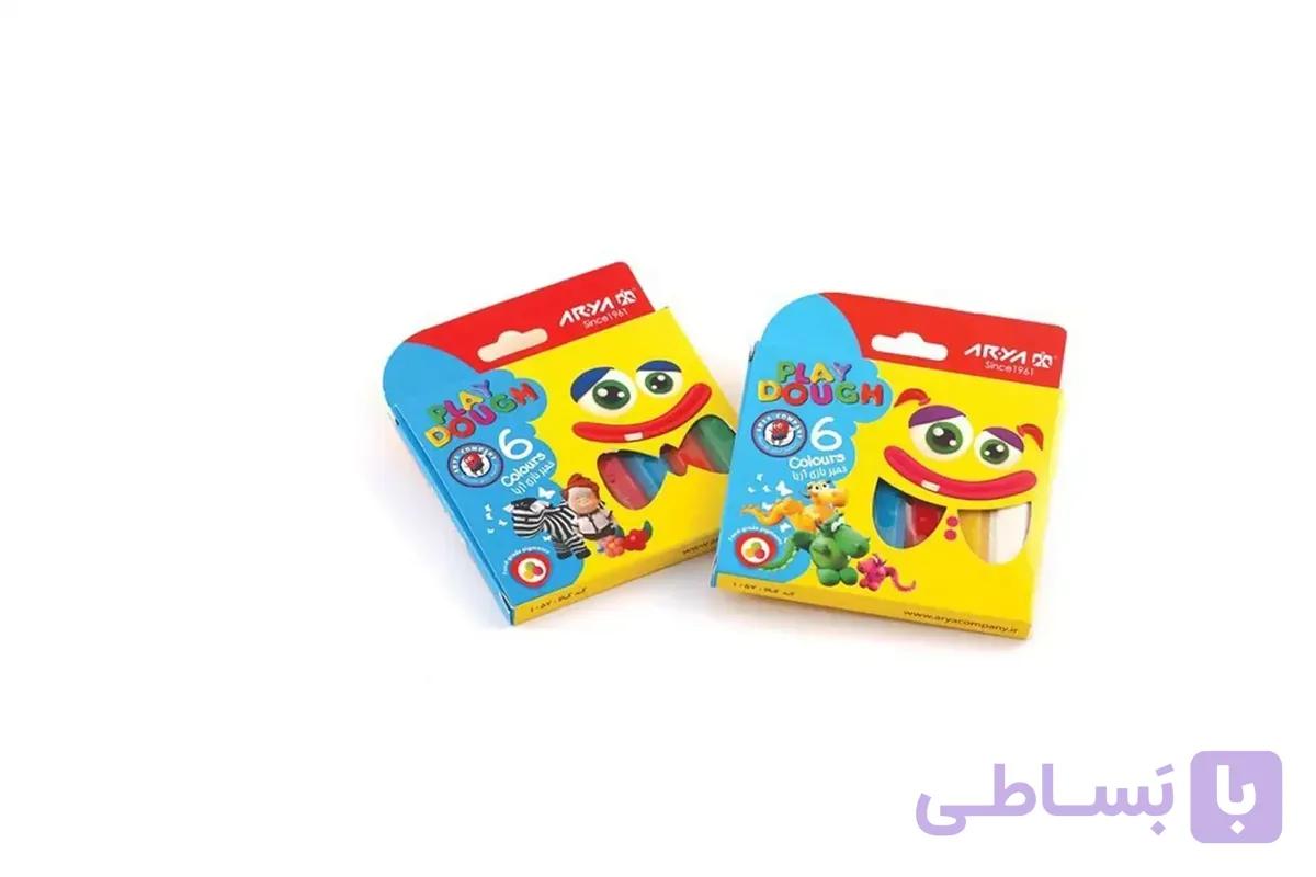 خمیربازی 6 رنگ آریا مدل 1057