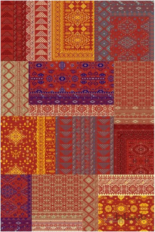 فرش ستاره کویر یزد کلکسیون شاهکار نوین طرح NI-054-2540