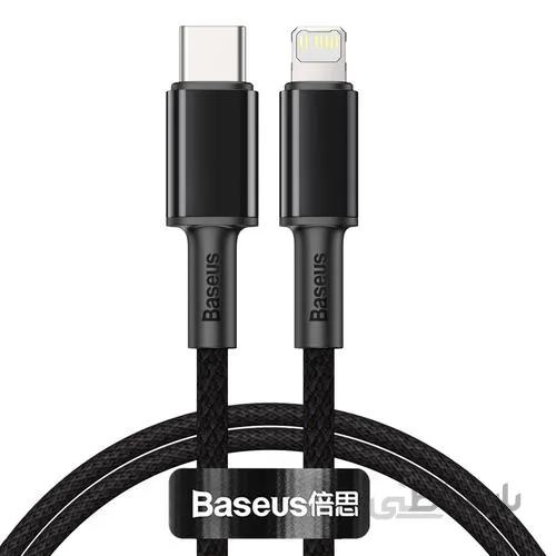 کابل تبدیل USB-C به لایتنینگ 20 وات برند بیسوس به طول 1 متر