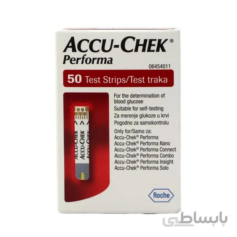 نوار تست قند خون اکیو چک پرفورما ا Accu Chek Performa Test Strips