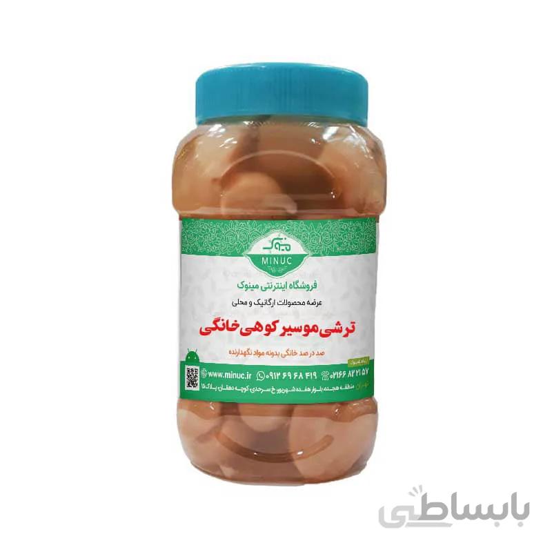 ترشی موسیر کوهی خانگی ۱ کیلویی