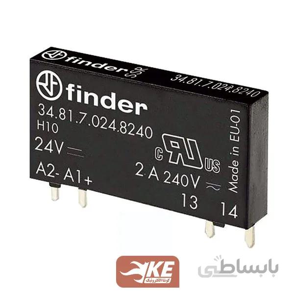 رله SSR باریک 24VDC به 230VAC یک باز 2آمپر فیندر 348170248240