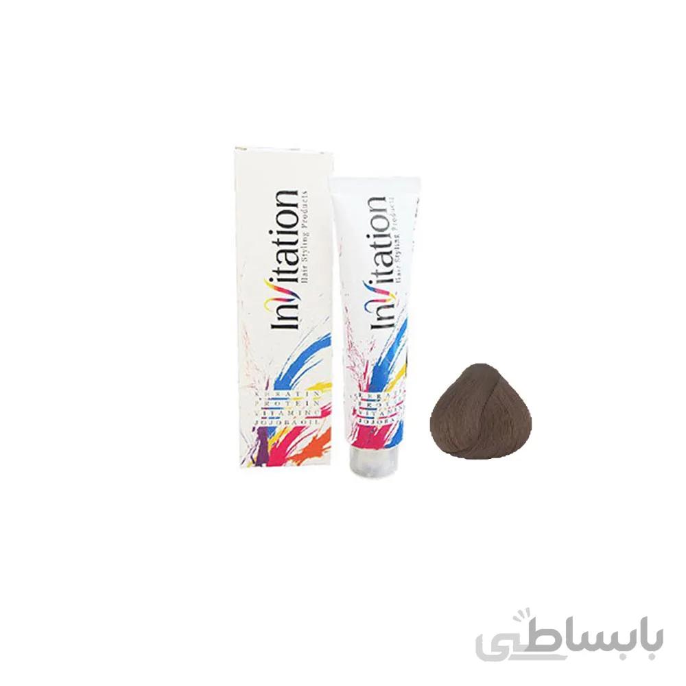 رنگ مو اینویتیشن شماره 5 حجم 120 میلی لیتر رنگ قهوه ای روشن