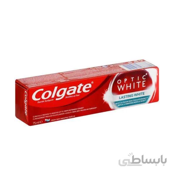خمیر دندان کلگیت سری Optic White مدل LSW حجم 100 میلی لیتر