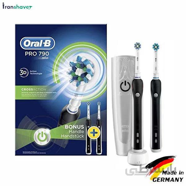 مسواک برقی اورال-بی مدل PRO 790 بسته ۲ عددی