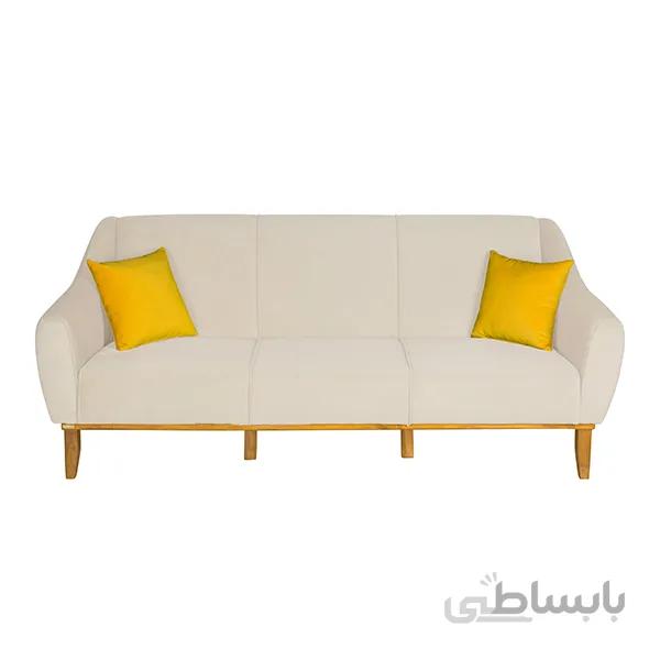 مبل راحتی سه نفره چشمه نور کد MA-407/3-KH-CR