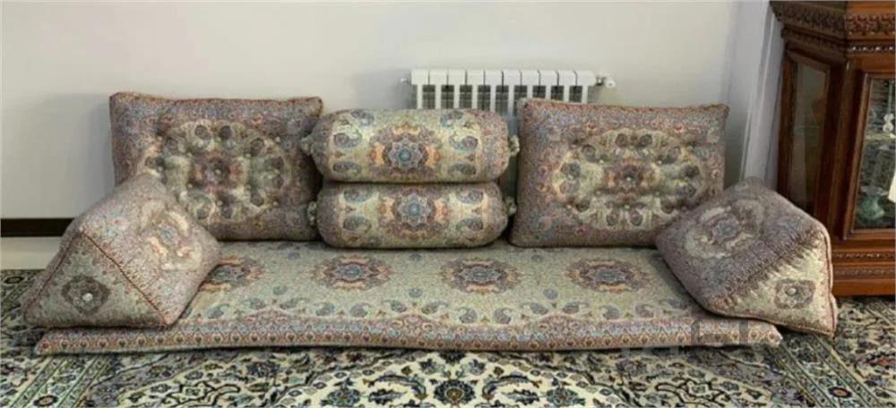 ست شاهنشین ۷تکه طرح نسترن ملیح تراکم ۱۸۰ ا 7-piece royal set of Nastaran Malih design, density 180