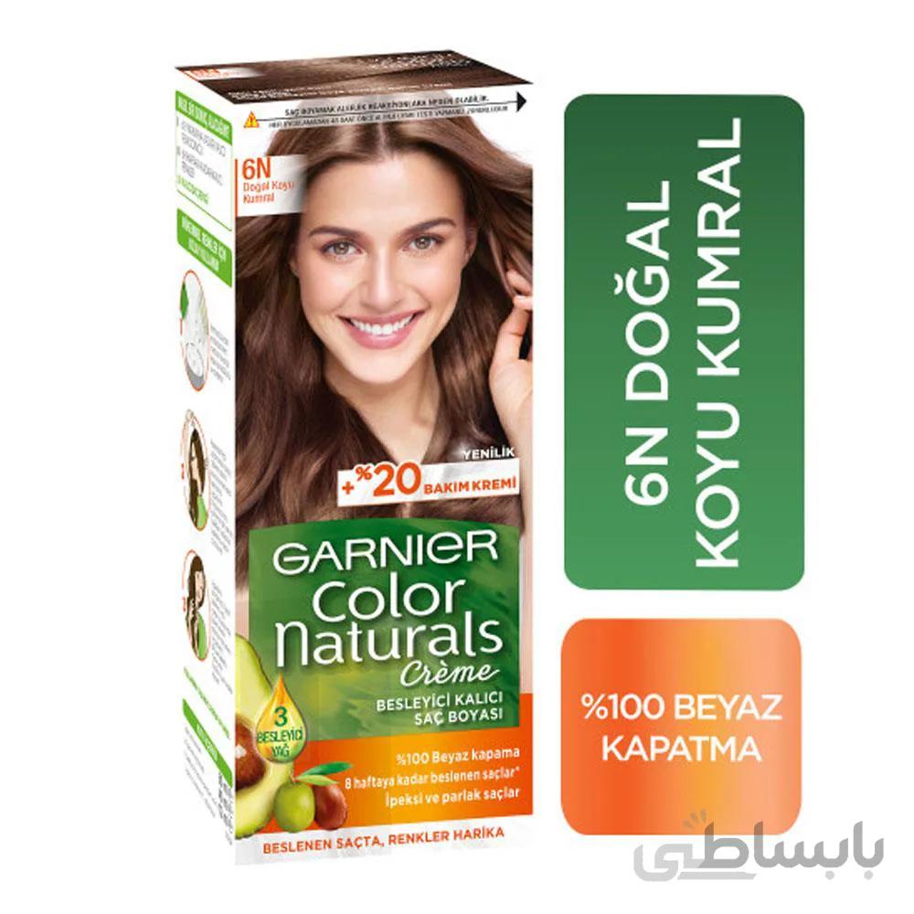 کیت رنگ موی گارنیر شماره GARNIER COLOR NATURALS 6N