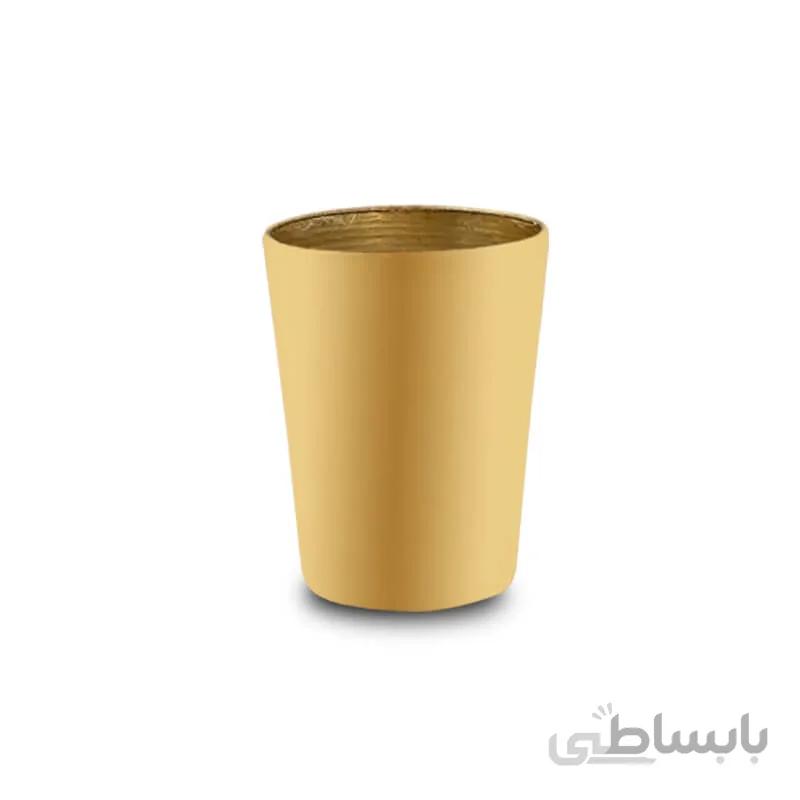 قاب پایه قیفی طلایی بزرگ