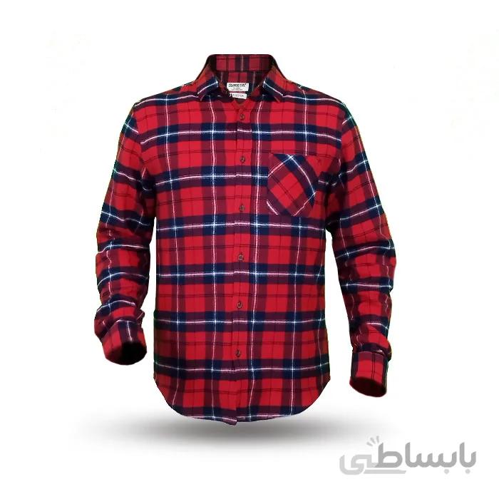 پیراهن مردانه پشمی چهار خانه برند Cedarwood
