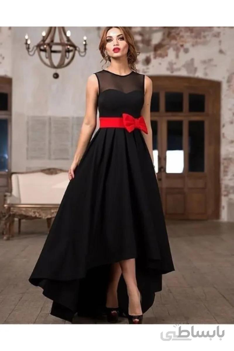 لباس مجلسی زنانه مدل دار برند Styling Park رنگ مشکی کد ty49137868
