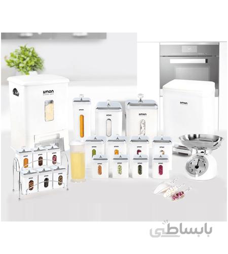 سرویس آشپزخانه چهارگوش ۲۲ پارچه لیمون Limon کد ۱۶۷۴