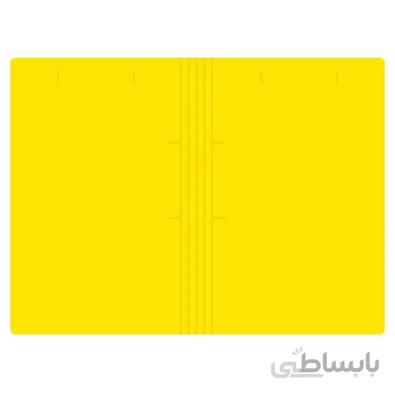پوشه مقوایی خط دار زرد 250 گرمی بسته 100 عددی