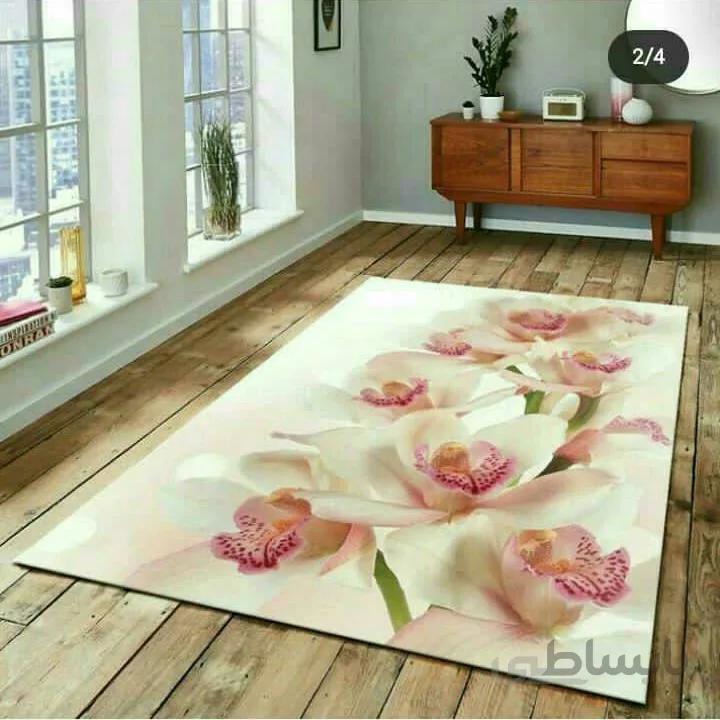 روفرشی کشدوز مخمل ترک مدل ارکیده کد 458 سایز 350*250 سانتی متر ( 9متری )