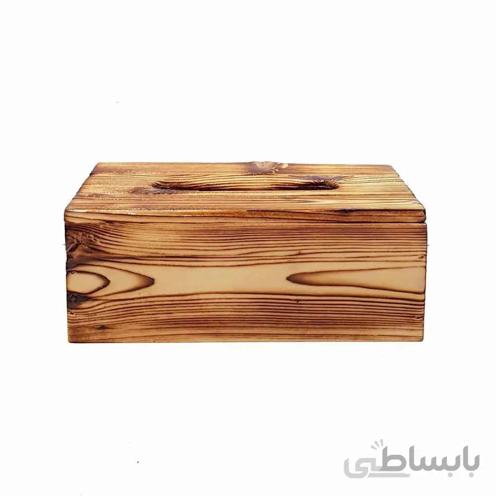 جا دستمال کاغذی چوبی 300 برگ