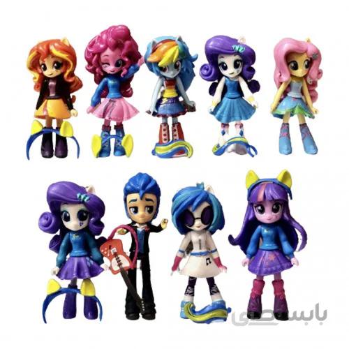 مجموعه فیگور پونی مدل Equestria Girls بسته 9 عددی