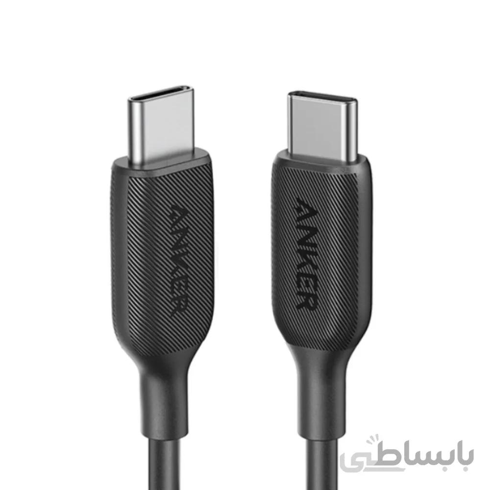 کابل تبدیل USB-C به USB-C انکر مدل PowerLine III 3ft A8852 ا Anker PowerLine III USB-C to USB-C Cable 3ft B2B A8852