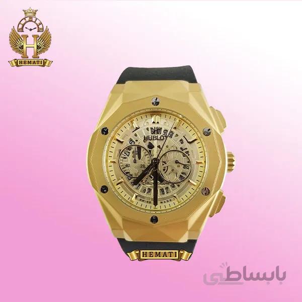 ساعت مردانه هابلوت بیگ بنگ Hublot Big Bang HUTM300 سه موتوره (طلایی)