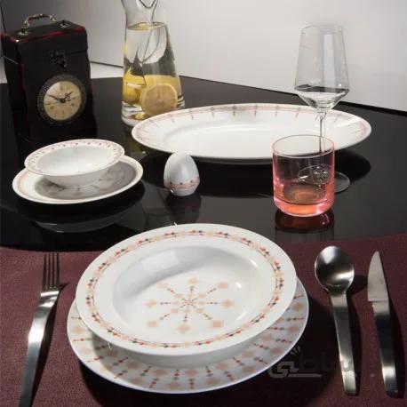 سرویس چینی زرین 6 نفره غذاخوری کاونتری (28 پارچه) ا Zarin Iran ItaliaF Coventry 28 Pieces Porcelain Dinnerware Set