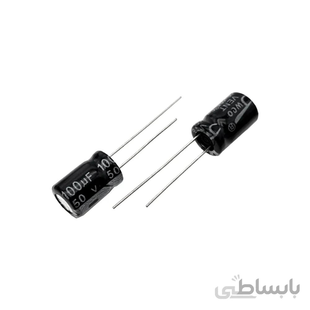 خازن الکترولیت 100uF 50V